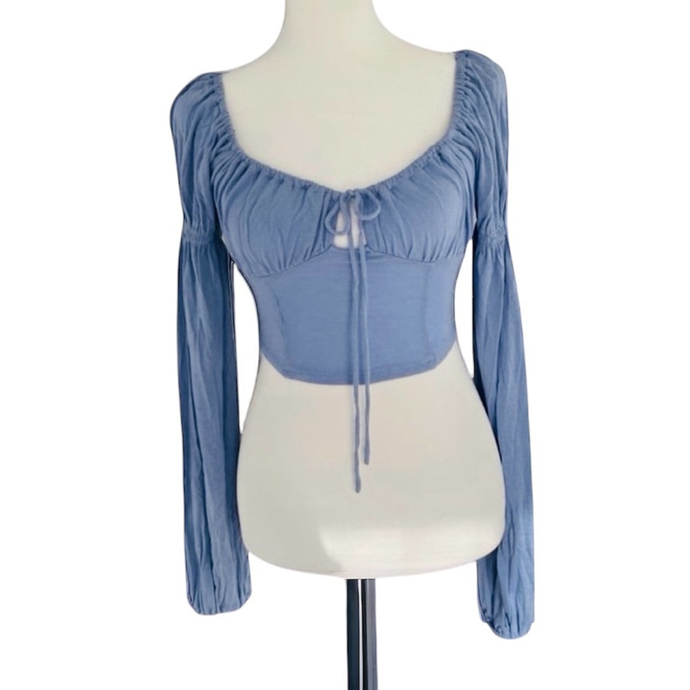 Urban Outfitters Blue Long Sleeve Top